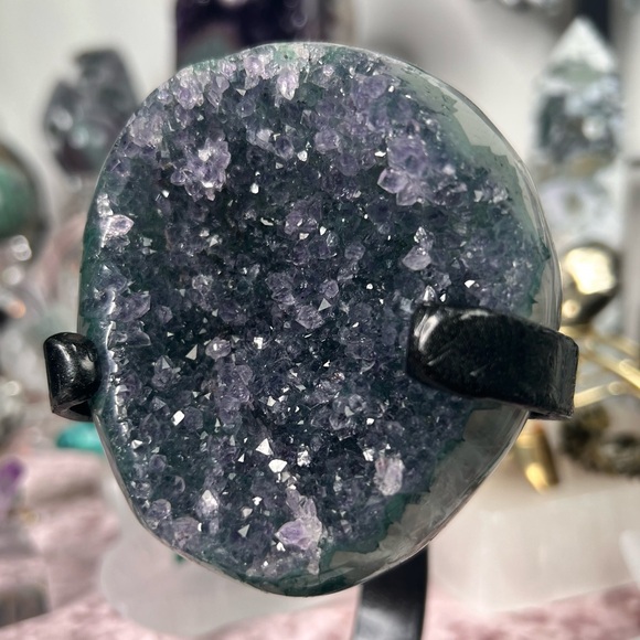 Beautiful Green and Purple Druzy Agate 🪻💚🪻 GPD1 - Picture 5 of 6